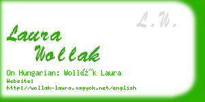 laura wollak business card